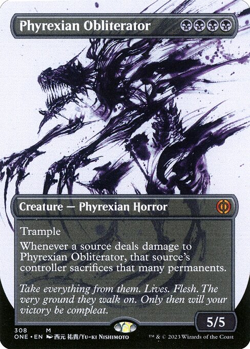 Phyrexian Obliterator 308 Phyrexia: All Will Be One (ONE) [Foil] NM