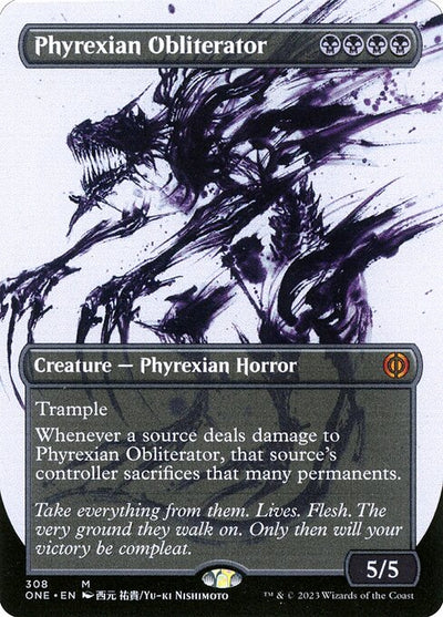 Phyrexian Obliterator 308 Phyrexia: All Will Be One (ONE) [Foil] NM