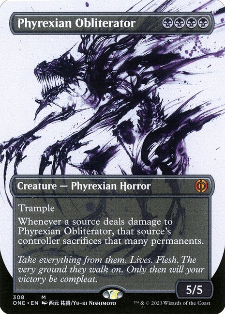 Phyrexian Obliterator 308 Phyrexia: All Will Be One (ONE) [Foil] NM