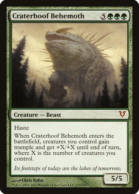 Craterhoof Behemoth 172 Avacyn Restored (AVR) [Nonfoil] NM