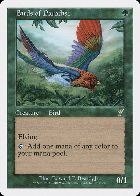 Birds of Paradise 231 7th Edition (7ED) [Nonfoil] NM