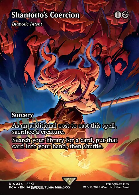 Shantotto's Coercion (Diabolic Intent) 34 Final Fantasy: Through The Ages (FCA) [Nonfoil] NM