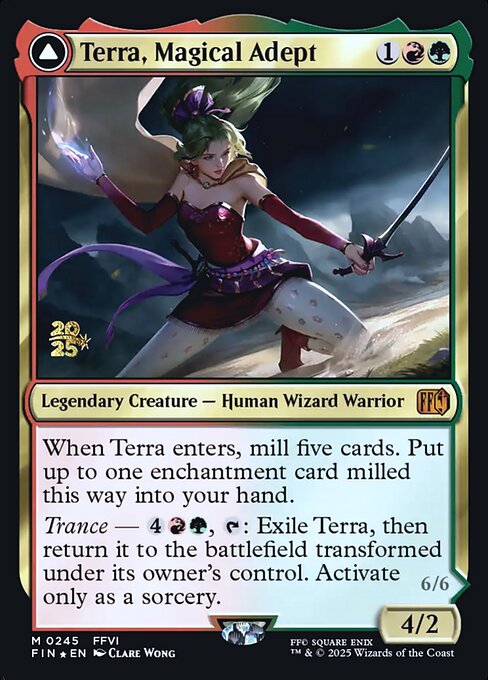 Terra, Magical Adept // Esper Terra 245 Final Fantasy Promos (PFIN) [Foil] NM