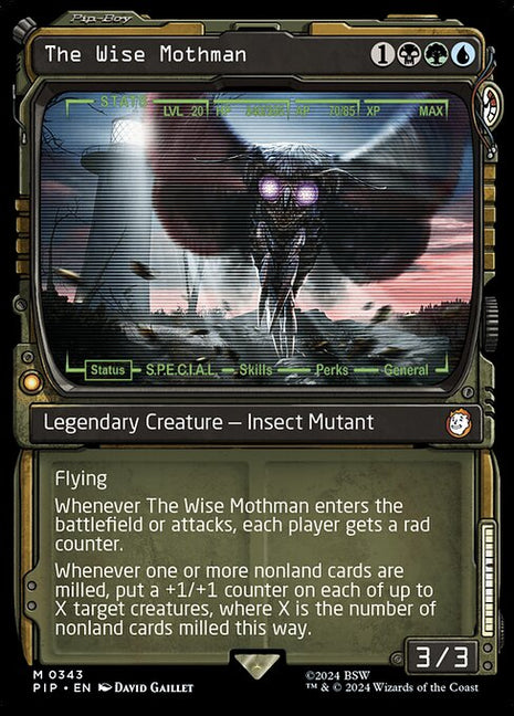 The Wise Mothman 343 Fallout (PIP) [Nonfoil] NM