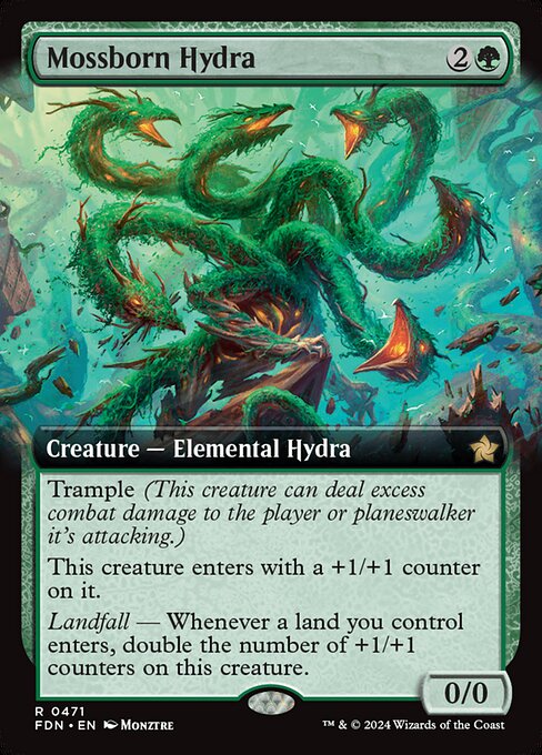 Mossborn Hydra 471 Foundations (FDN) [Nonfoil] NM