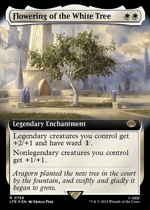 Flowering of the White Tree 759 The Lord Of The Rings: Tales Of Middle-Earth (LTR) [Surge Foil] NM