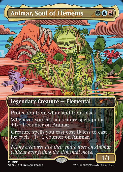 Animar, Soul of Elements 1891 Secret Lair Drop (SLD) [Foil] NM