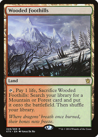 Wooded Foothills 249 Khans Of Tarkir (KTK) [Nonfoil] LP