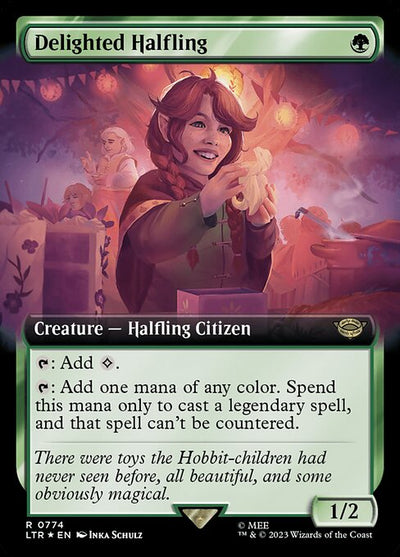 Delighted Halfling 774 The Lord Of The Rings: Tales Of Middle-Earth (LTR) [Surge Foil] NM