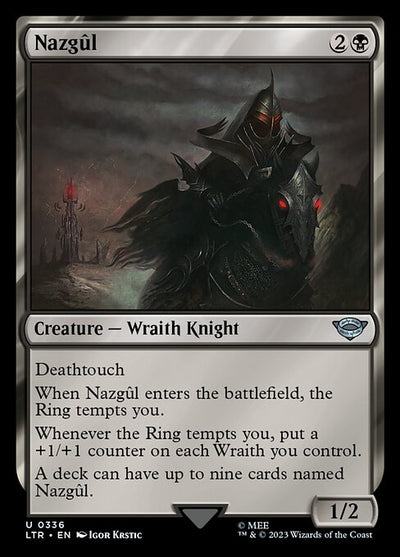 Nazgûl 336 The Lord Of The Rings: Tales Of Middle-Earth (LTR) [Nonfoil] NM