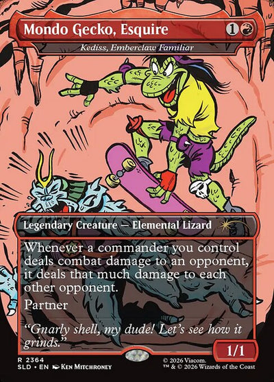 Mondo Gecko, Esquire (Kediss, Emberclaw Familiar) 2364 Secret Lair Drop (SLD) [Nonfoil] NM