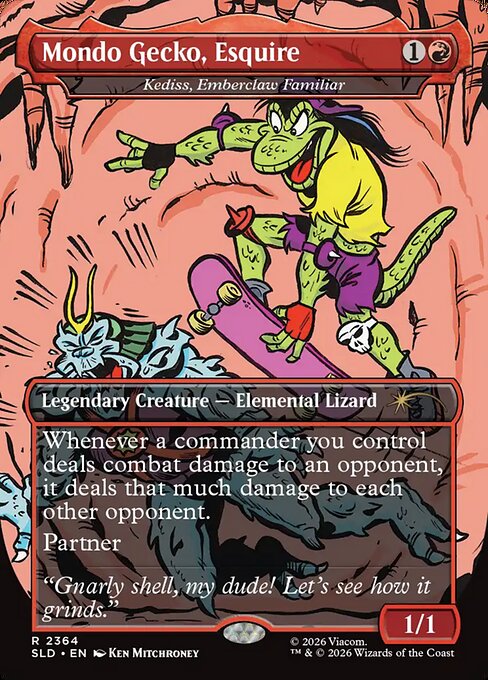 Mondo Gecko, Esquire (Kediss, Emberclaw Familiar) 2364 Secret Lair Drop (SLD) [Nonfoil] NM