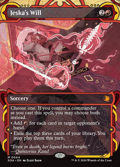 Jeska's Will 44 Secrets Of Strixhaven Mystical Archive (SOA) [Foil] NM