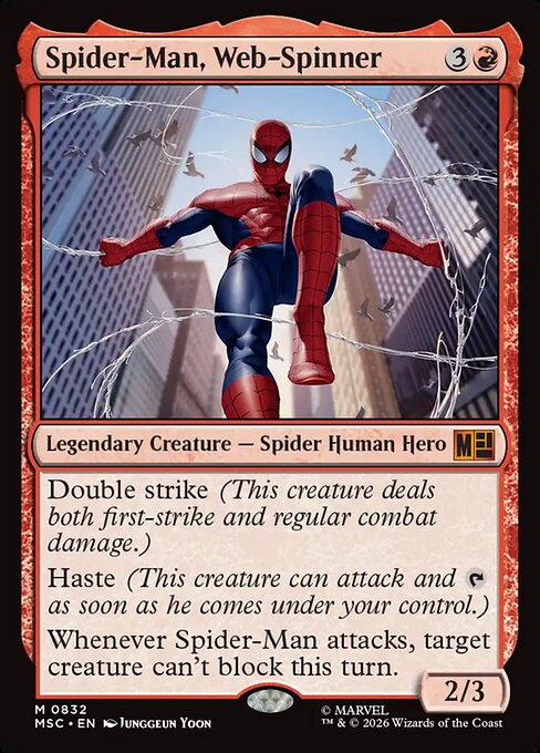 Spider-Man, Web-Spinner 832 Marvel Super Heroes Commander (MSC) [Foil] NM