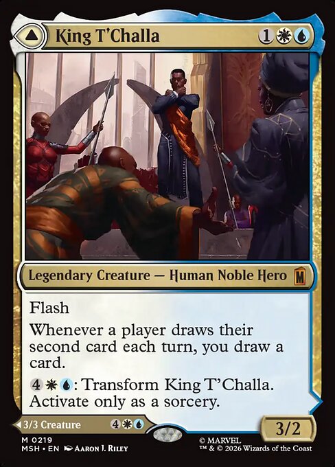 King T'Challa // Black Panther, Hope Enduring 219 Marvel Super Heroes (MSH) [Nonfoil] NM