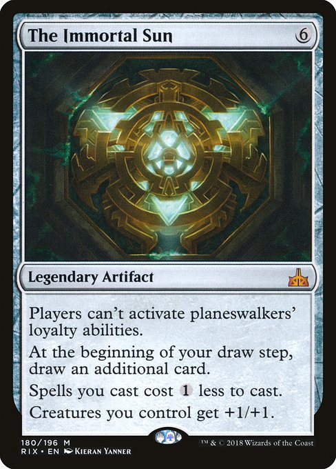 The Immortal Sun 180 Rivals Of Ixalan (RIX) [Nonfoil] NM