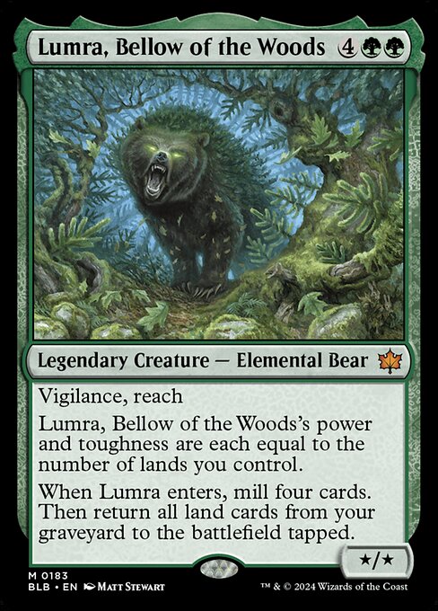 Lumra, Bellow of the Woods 183 Bloomburrow (BLB) [Nonfoil] NM