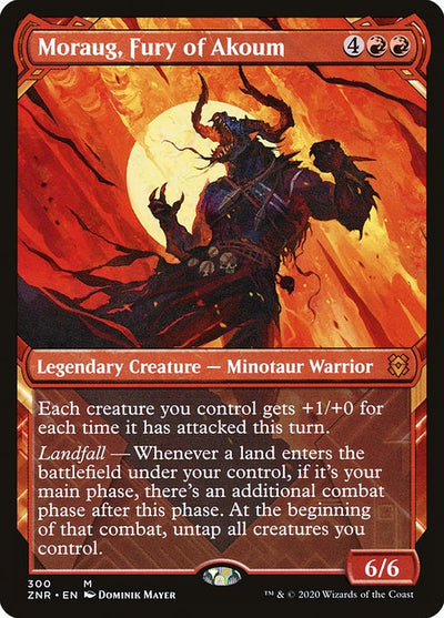 Moraug, Fury of Akoum 300 Zendikar Rising (ZNR) [Foil] NM