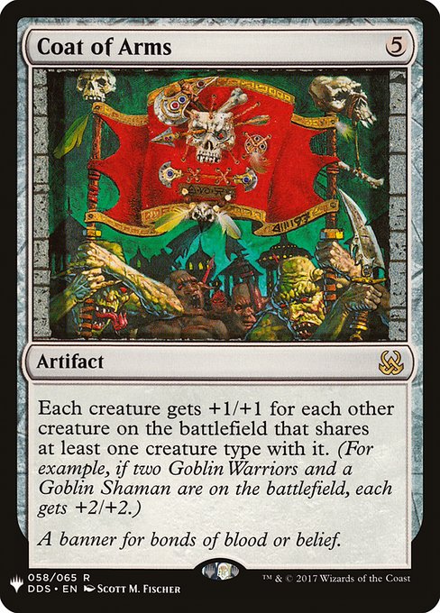 Coat of Arms 58 The List (PLST) [Nonfoil] NM