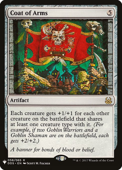 Coat of Arms 58 The List (PLST) [Nonfoil] NM