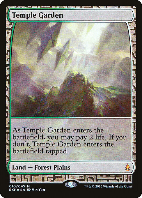 Temple Garden 10 Zendikar Expeditions (EXP) [Foil] NM