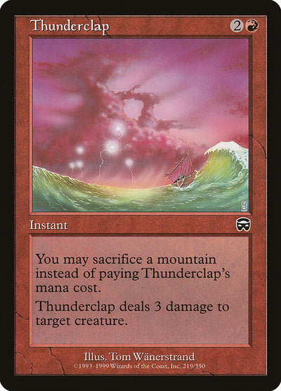 Thunderclap 219 Mercadian Masques (MMQ) [Foil] LP