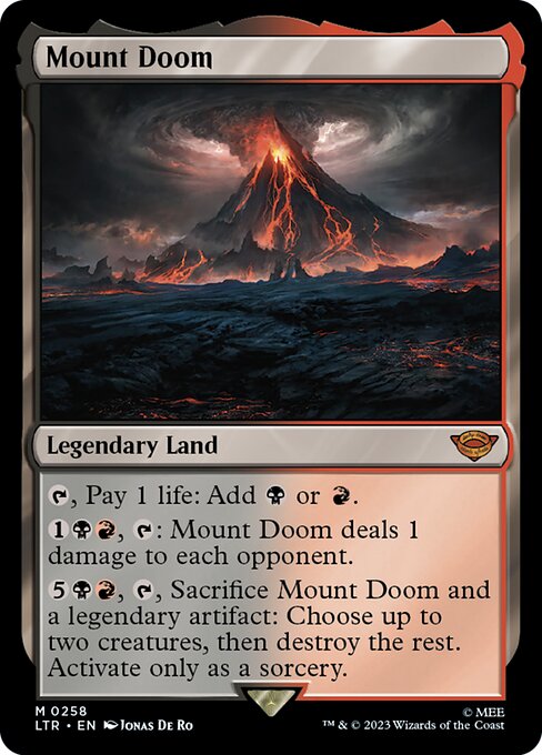 Mount Doom 258 The Lord Of The Rings: Tales Of Middle-Earth (LTR) [Foil] NM