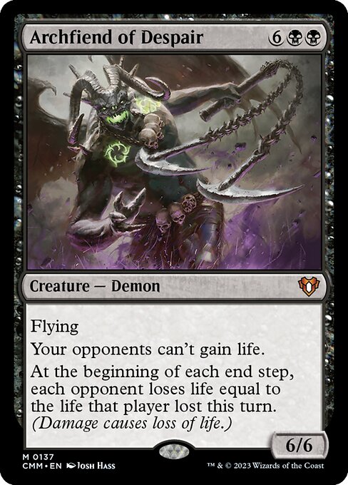 Archfiend of Despair 137 Commander Masters (CMM) [Nonfoil] NM