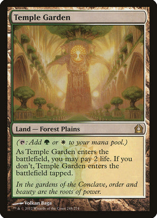 Temple Garden 248 Return To Ravnica (RTR) [Foil] LP