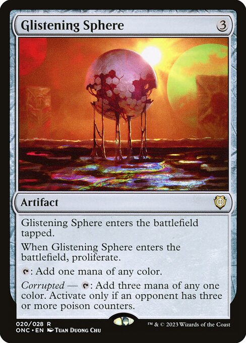 Glistening Sphere 20 Phyrexia: All Will Be One Commander (ONC) [Nonfoil] NM