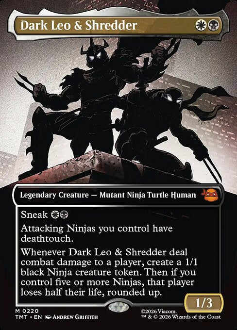Dark Leo & Shredder 220 Teenage Mutant Ninja Turtles (TMT) [Foil] NM