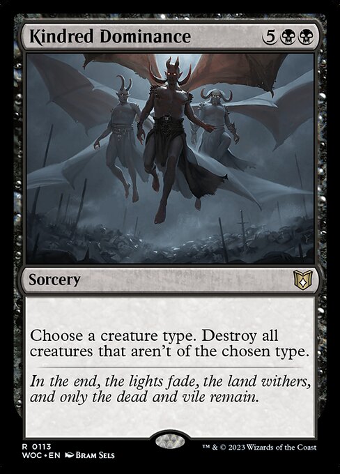 Kindred Dominance 113 Wilds Of Eldraine Commander (WOC) [Nonfoil] NM