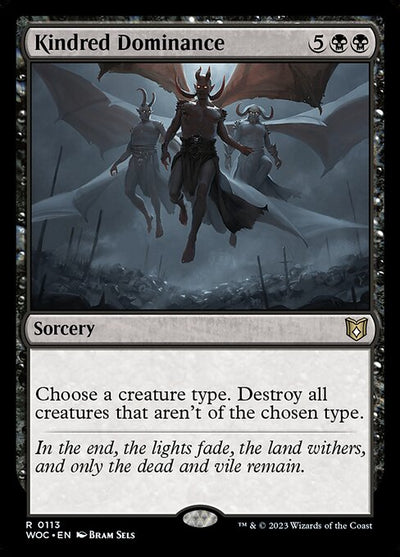 Kindred Dominance 113 Wilds Of Eldraine Commander (WOC) [Nonfoil] NM