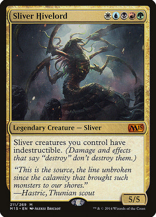 Sliver Hivelord 211 Magic 2015 (M15) [Nonfoil] NM