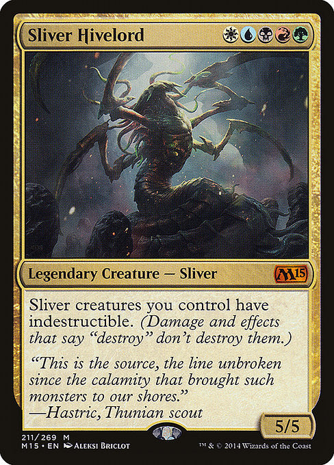 Sliver Hivelord 211 Magic 2015 (M15) [Nonfoil] NM
