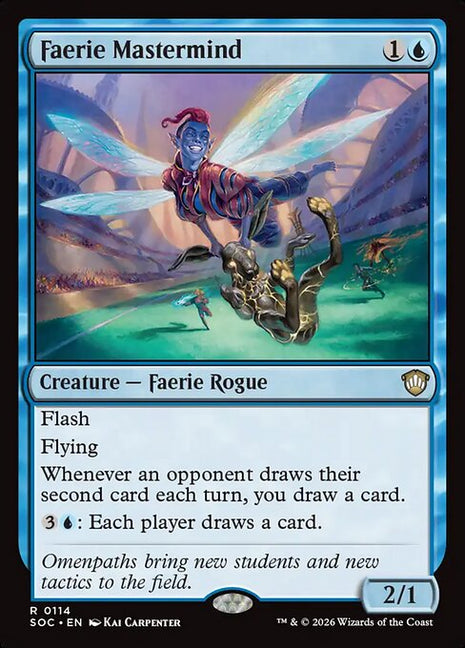 Faerie Mastermind 114 Secrets Of Strixhaven Commander (SOC) [Nonfoil] NM