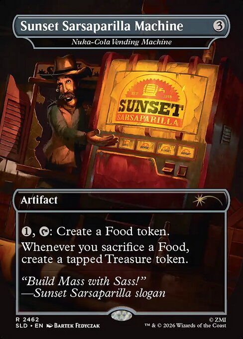 Sunset Sarsaparilla Machine (Nuka-Cola Vending Machine) 2462 Secret Lair Drop (SLD) [Foil] NM
