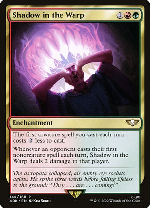 Shadow in the Warp 140 Warhammer 40,000 Commander (40K) [Nonfoil] NM