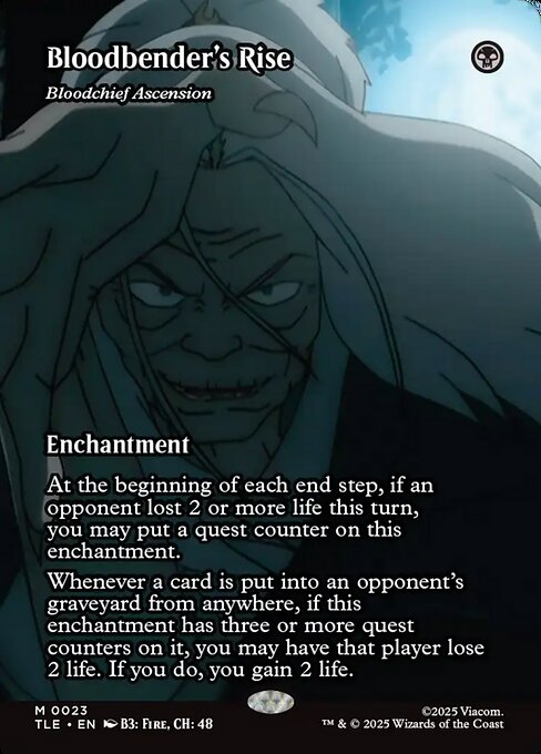 Bloodbender's Rise (Bloodchief Ascension) 23 Avatar: The Last Airbender Eternal (TLE) [Nonfoil] NM