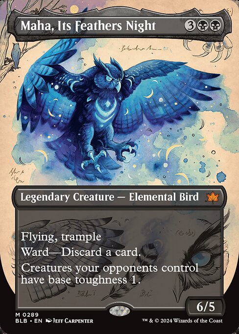 Maha, Its Feathers Night 289 Bloomburrow (BLB) [Nonfoil] NM
