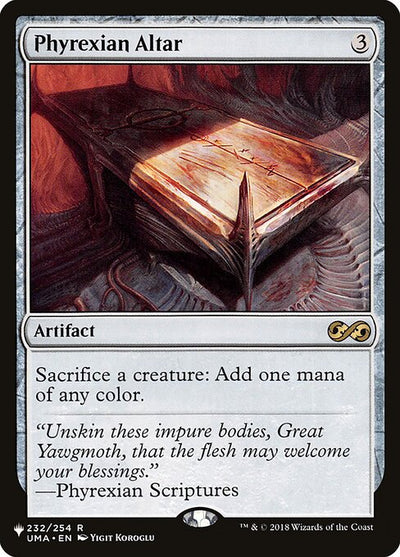 Phyrexian Altar 232 The List (PLST) [Nonfoil] NM