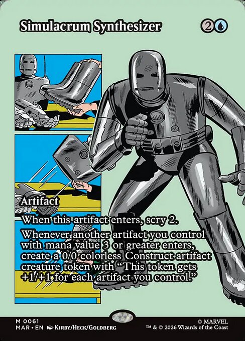 Simulacrum Synthesizer 61 Marvel Universe (MAR) [Nonfoil] NM