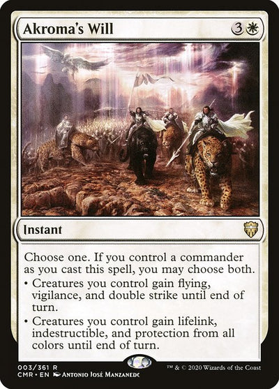 Akroma's Will 3 Commander Legends (CMR) [Foil] NM
