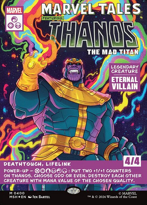 Thanos, the Mad Titan 400 Marvel Super Heroes (MSH) [Foil] NM