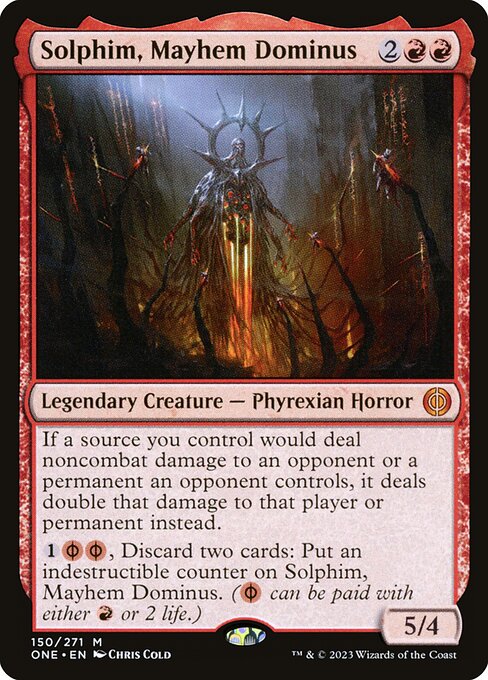 Solphim, Mayhem Dominus 150 Phyrexia: All Will Be One (ONE) [Nonfoil] NM