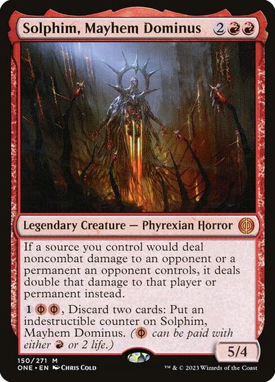 Solphim, Mayhem Dominus 150 Phyrexia: All Will Be One (ONE) [Nonfoil] NM