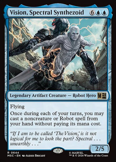 Vision, Spectral Synthezoid 644 Marvel Super Heroes Commander (MSC) [Nonfoil] NM