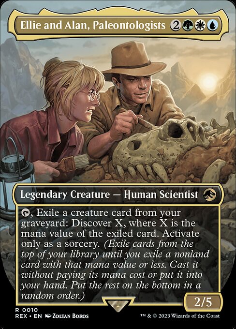 Ellie and Alan, Paleontologists 10 Jurassic World Collection (REX) [Nonfoil] NM
