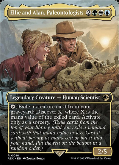 Ellie and Alan, Paleontologists 10 Jurassic World Collection (REX) [Nonfoil] NM