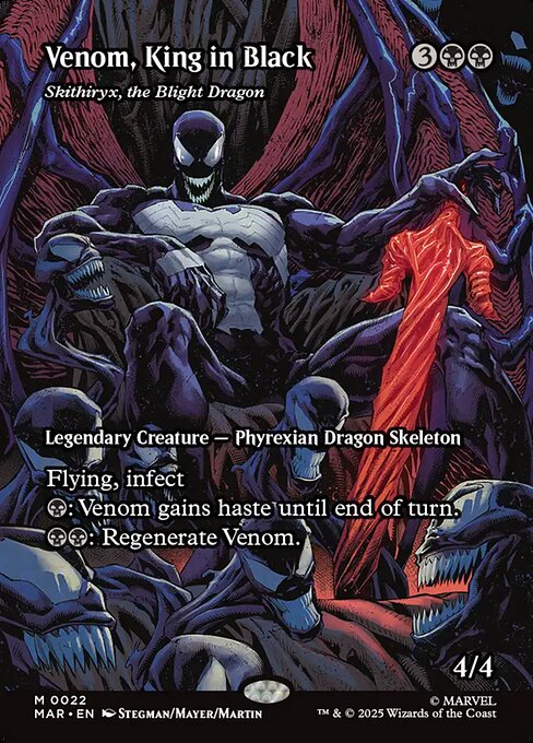Venom, King in Black (Skithiryx, the Blight Dragon) 22 Marvel Universe (MAR) [Foil] NM